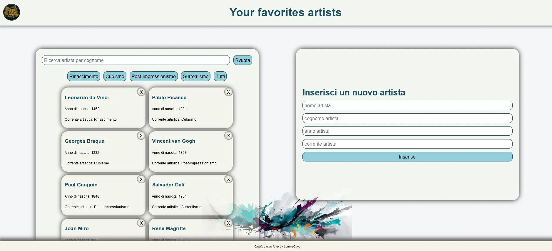 Image List Artists Image List Artists